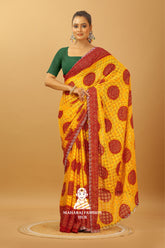Maharaj Fashion Hub Heavy Georgette Saree in Wine with Zari Embroidery β Wedding Wear